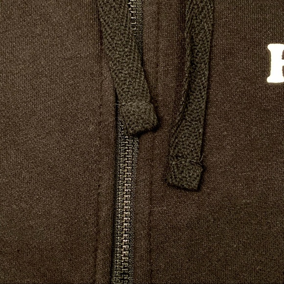 Hurley Logo Fleece Full Zip Drawstring Hoodie with Kangaroo Pouch - Picture 9 of 16